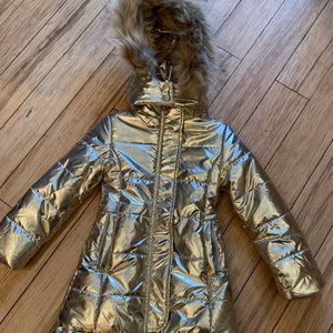 Gold Puffy Children’s Jacket